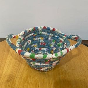 Fabric rope basket